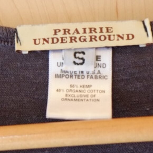 Prairie Underground Hemp Wrap Dress Slate Blue Sz. Small - Picture 4 of 9